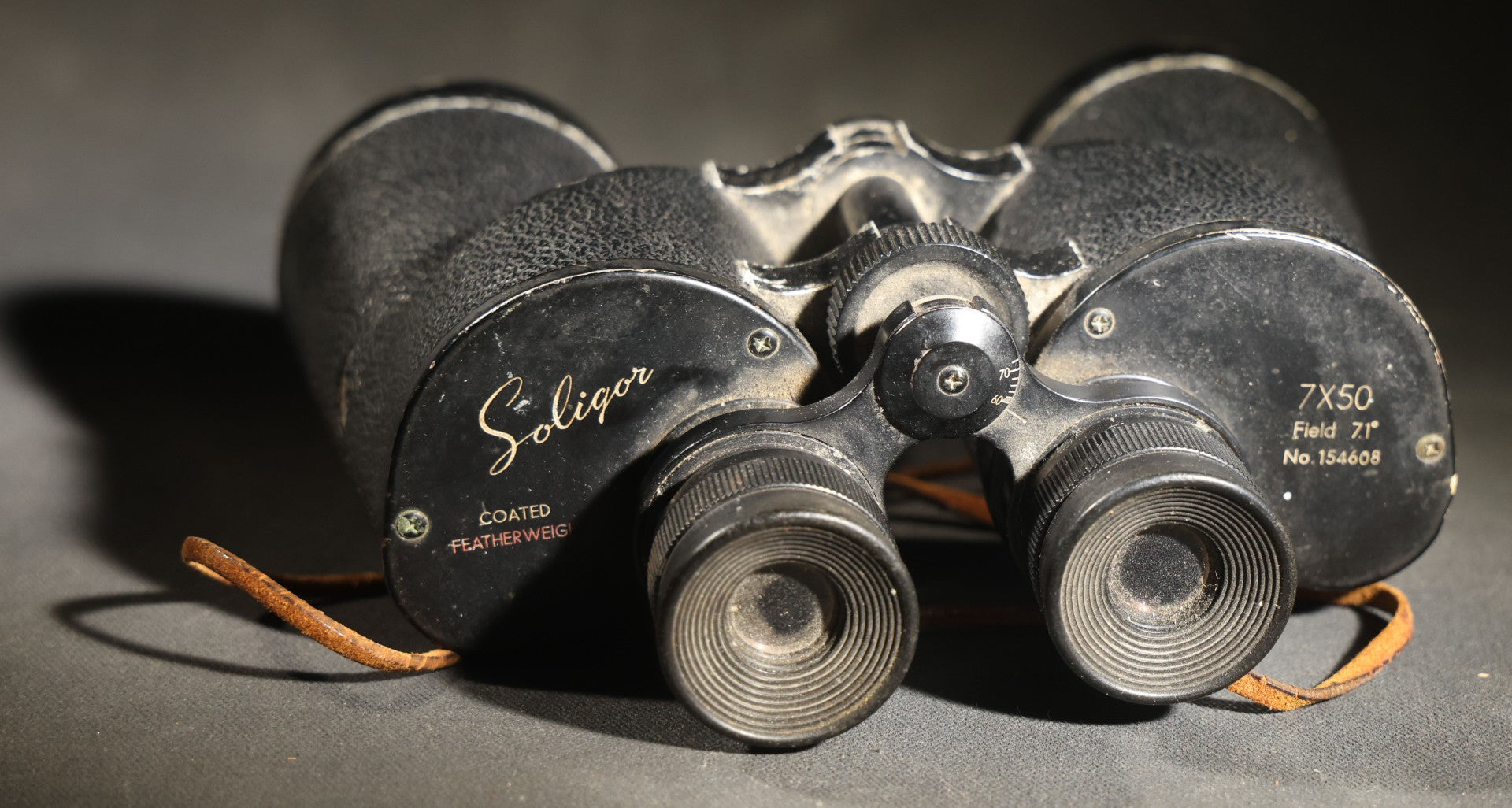 Vintage Soligor 7x50 Coated Featherweight Field Binoculars No. 154608