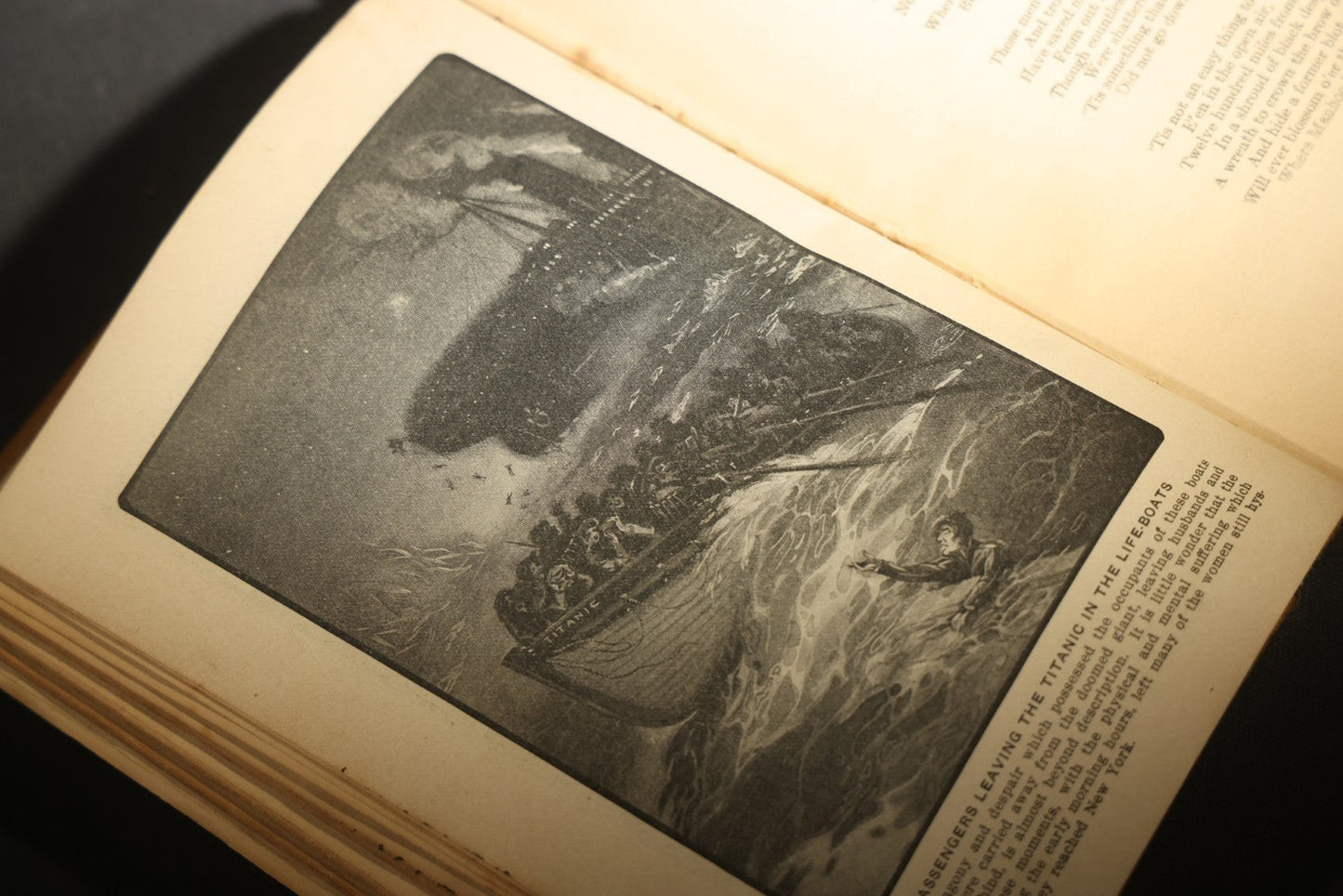 "The Sinking of the Titanic and Great Sea Disasters" Antique Illustrated Book, Edited by Logan Marshall, Copyright L.T. Myers, 1912, poor condition binding