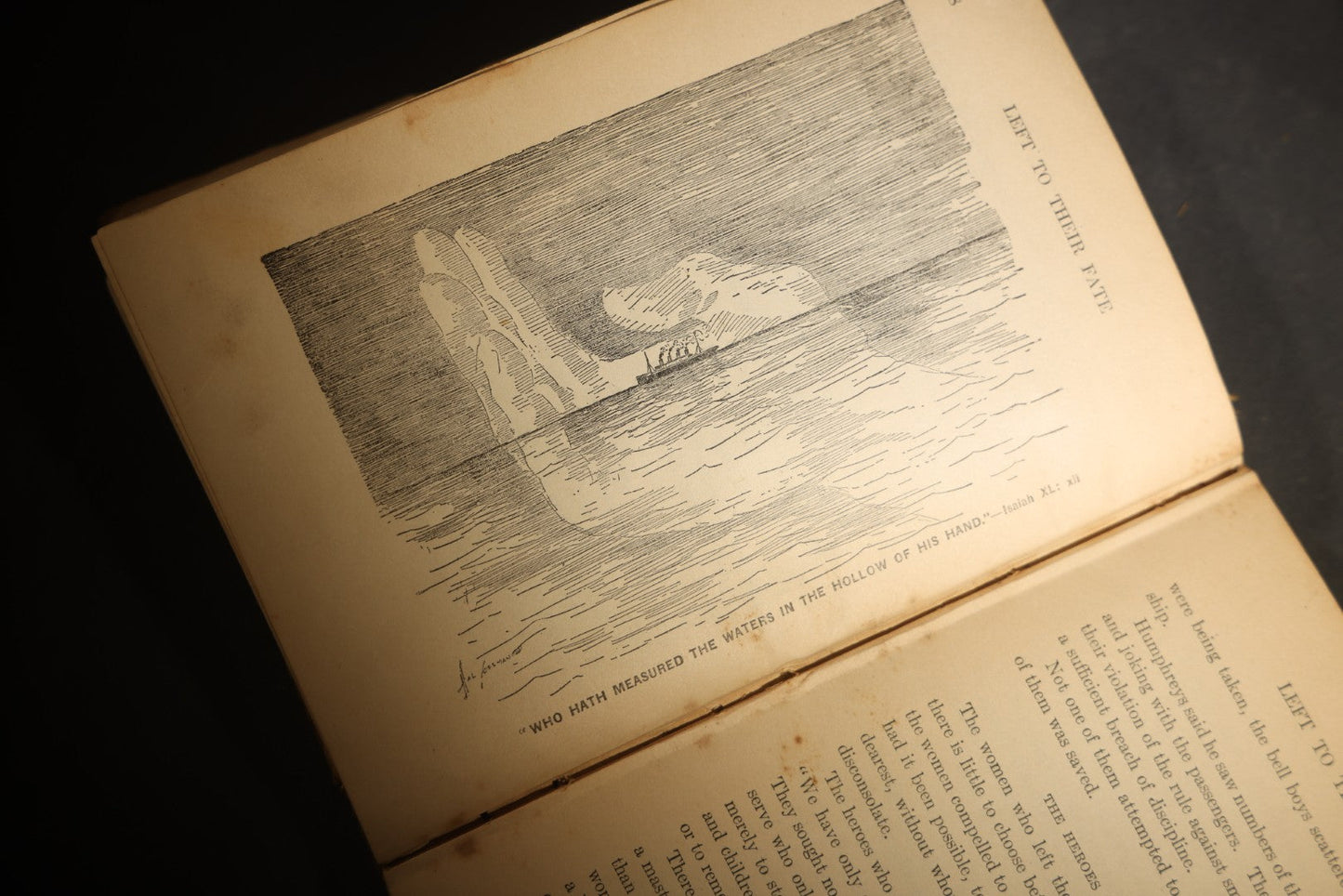 "The Sinking of the Titanic and Great Sea Disasters" Antique Illustrated Book, Edited by Logan Marshall, Copyright L.T. Myers, 1912, poor condition binding
