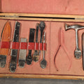 Lot 021 - Antique German Medical Instrument Kit in Wooden Box with D.R.G.M. Marked Tools, Modular Handle System