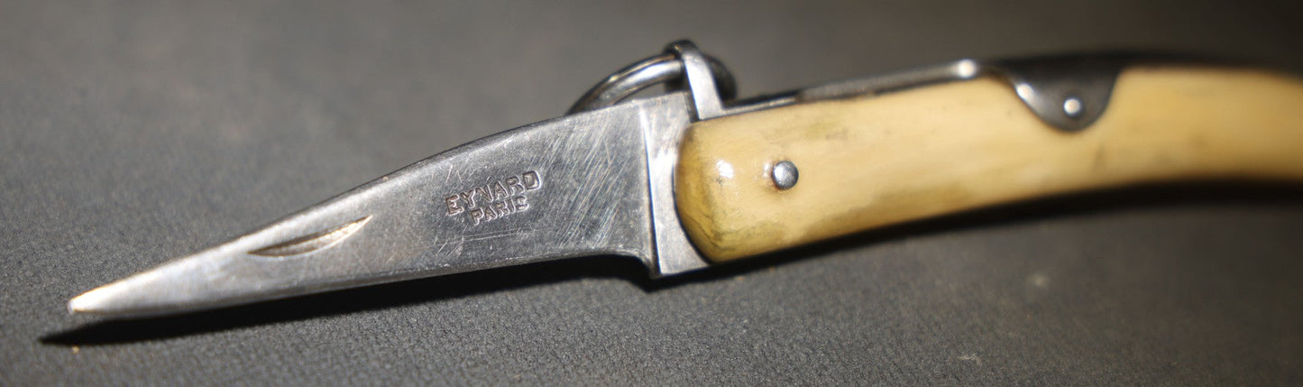 Vintage Eynard Paris Folding Knife with Bone Handle