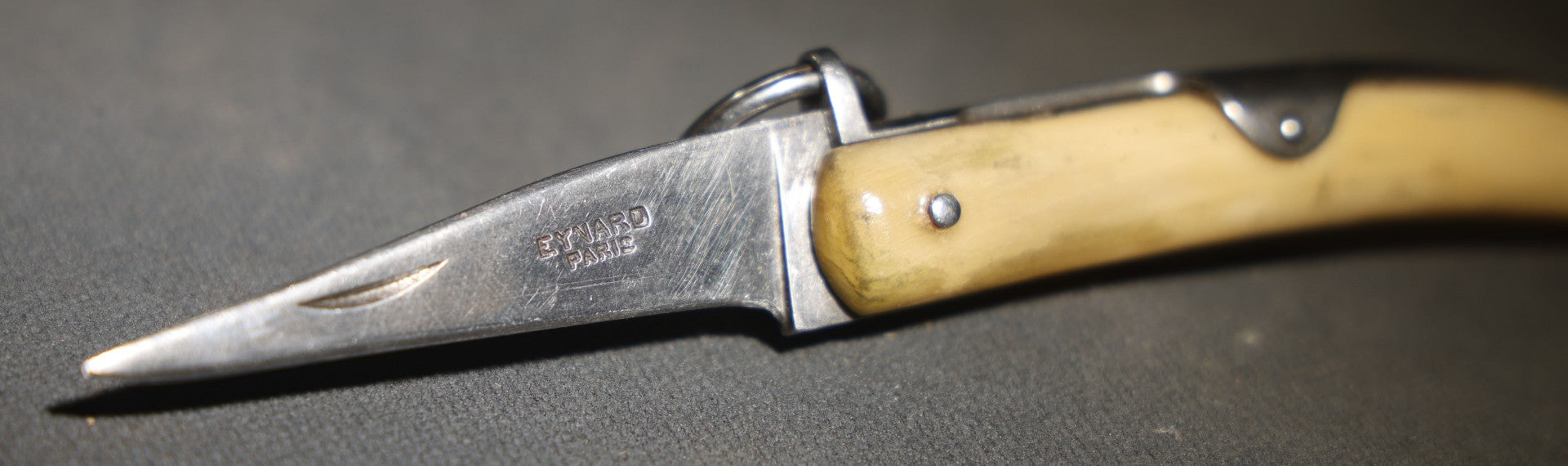 Vintage Eynard Paris Folding Knife with Bone Handle
