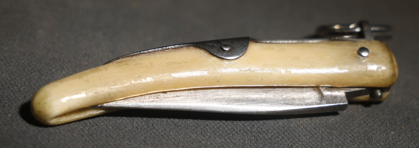 Vintage Eynard Paris Folding Knife with Bone Handle