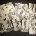 Lot 044 - Grouping of 17 Vintage Bikini Pinup Arcade Cards Marked Printed in USA, Swimwear Photography