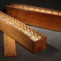 Lot 060 - Pair of Antique Price Tag Number Sets in Wooden Storage Boxes, Patented July 1920