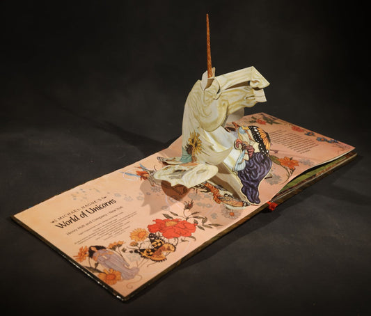"Michael Hague's World of Unicorns" Vintage Pop-Up Book by Michael Hague, published by Henry Holt and Company, New York, 1986, Stated First Edition