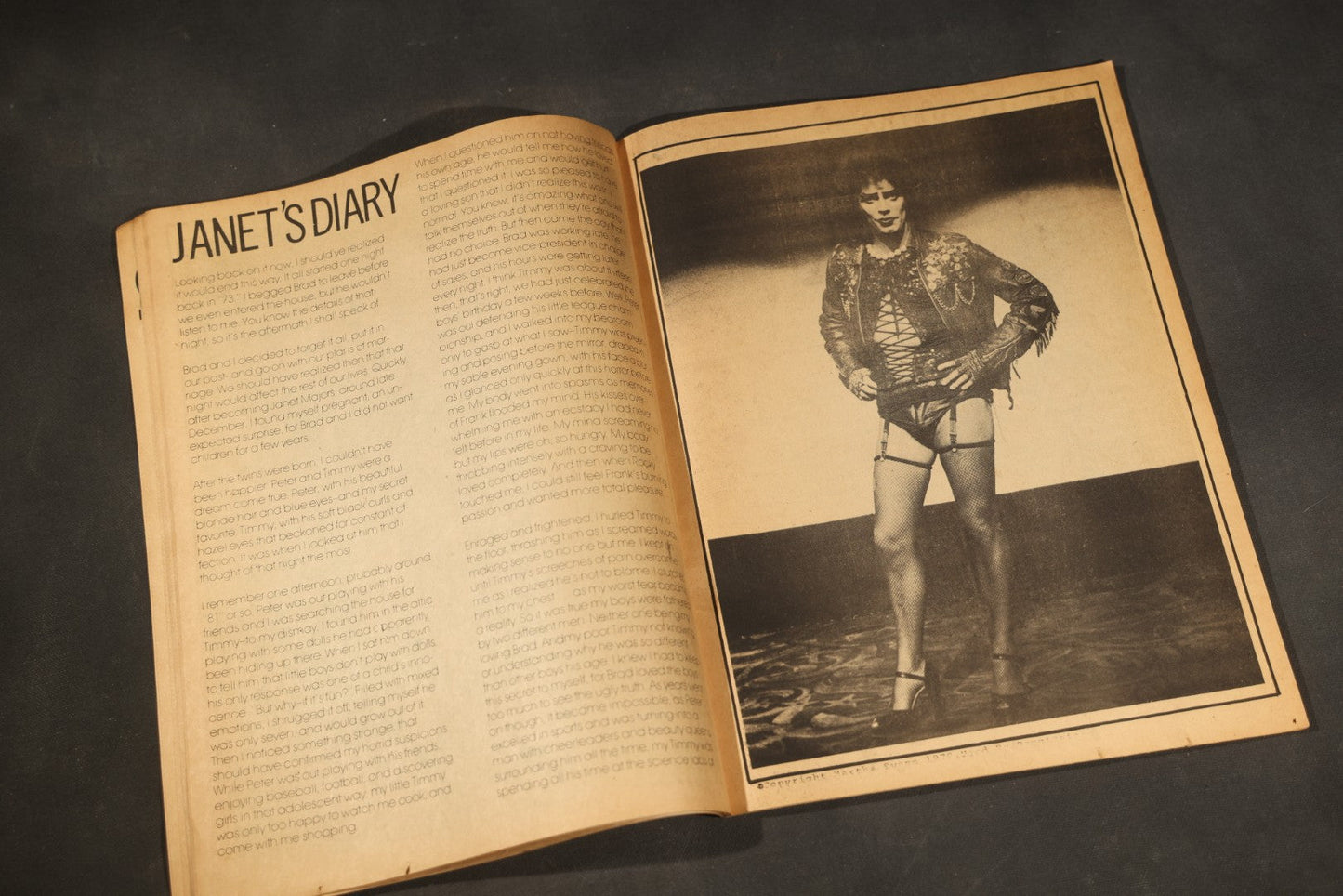 Vintage "The Transylvanian" Vol. 1 No. 3, National Rocky Horror Fan Club Magazine, Missing Cover, 1979