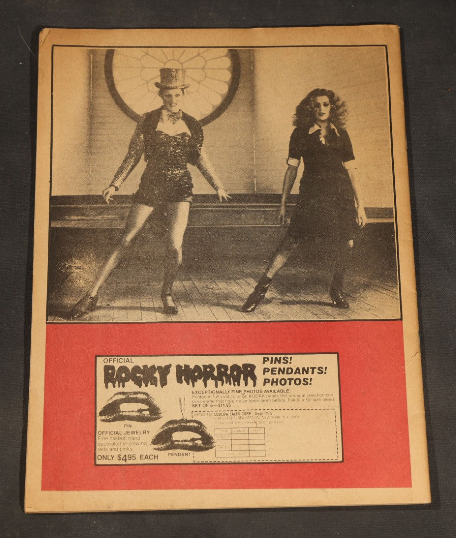 Vintage "The Transylvanian" Vol. 1 No. 3, National Rocky Horror Fan Club Magazine, Missing Cover, 1979