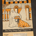 Lot 074 - Vintage "Pack-O-Fun" Halloween Craft Magazine, October 1958, Ghost and Jack-O-Lantern Cover, "The Only Scrap Craft Magazine"