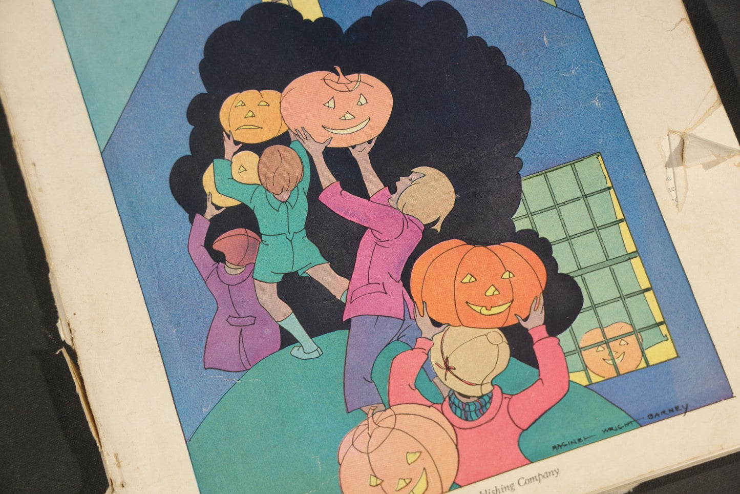 Vintage "Woman's Home Companion" Women's Magazine October 1928, Halloween Cover with Children and Jack-O-Lanterns, The Crowell Publishing Company
