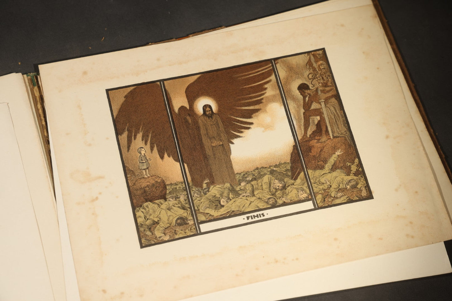 "Ernstes & Heiteres aus dem Weltkrieg" ("Serious and Humorous from the World War") Antique World War One Illustrated Folio Book by Ernst Kutzer, Vienna