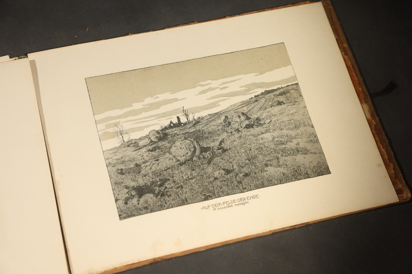"Ernstes & Heiteres aus dem Weltkrieg" ("Serious and Humorous from the World War") Antique World War One Illustrated Folio Book by Ernst Kutzer, Vienna