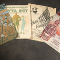 Lot 080 - Grouping of four Antique Sheet Music including "We're Going Over," "Good-Bye Broadway, Hello France," "Strolling 'Round the Camp with Mary / Atta Boy," and "The Stars and Stripes Forever!" by John Philip Sousa