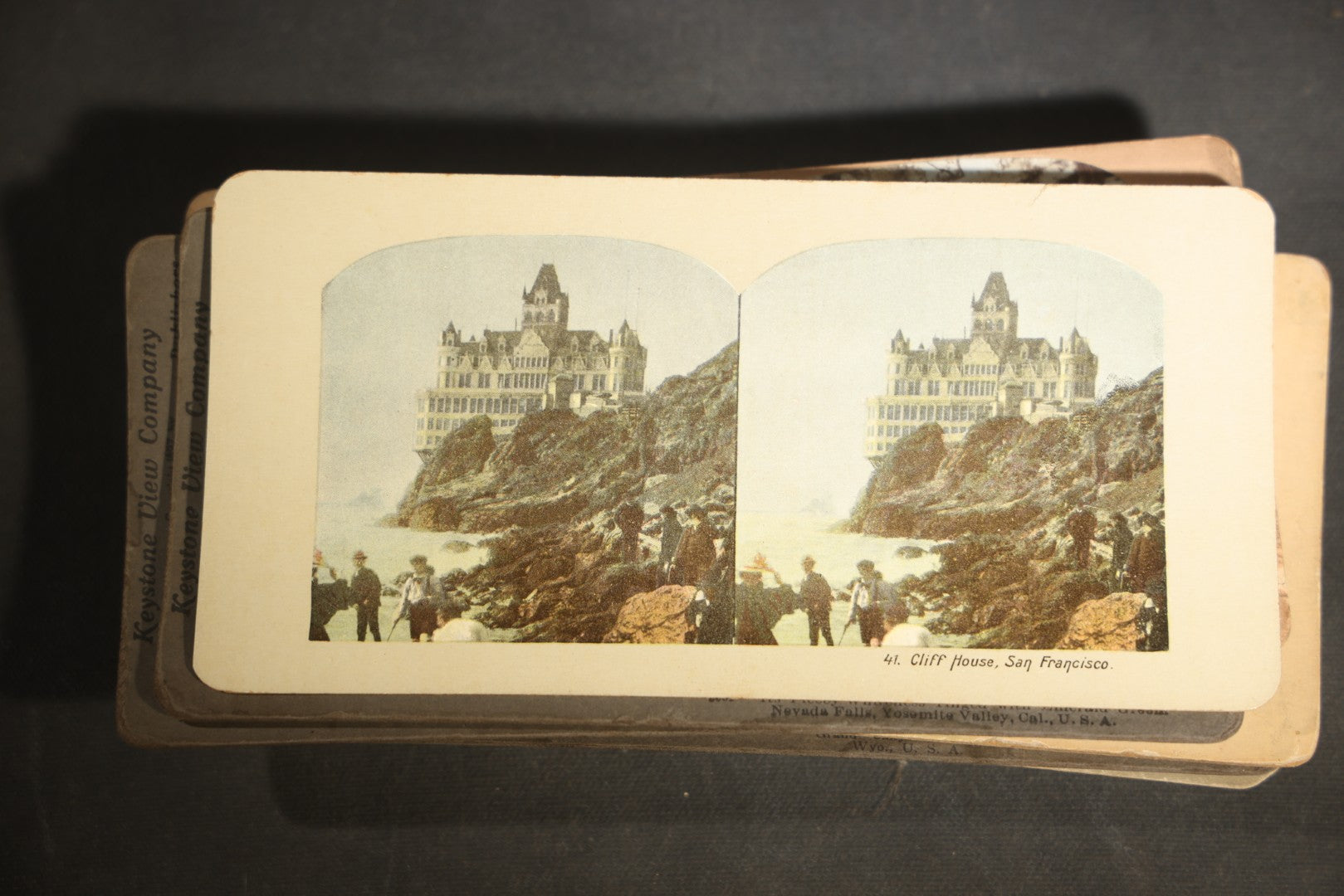 Grouping of 30+ Antique photographic Stereoview Cards including Buildings, Landscapes, Architecture, and more