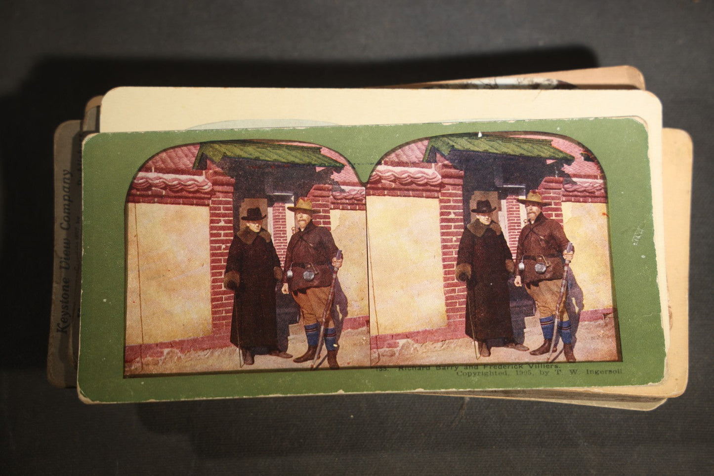 Grouping of 30+ Antique photographic Stereoview Cards including Buildings, Landscapes, Architecture, and more