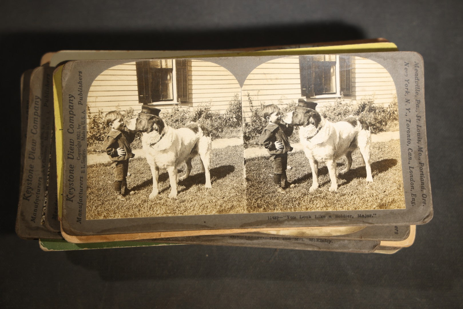 Grouping of 30+ Antique photographic Stereoview Cards including Buildings, Landscapes, Architecture, and more