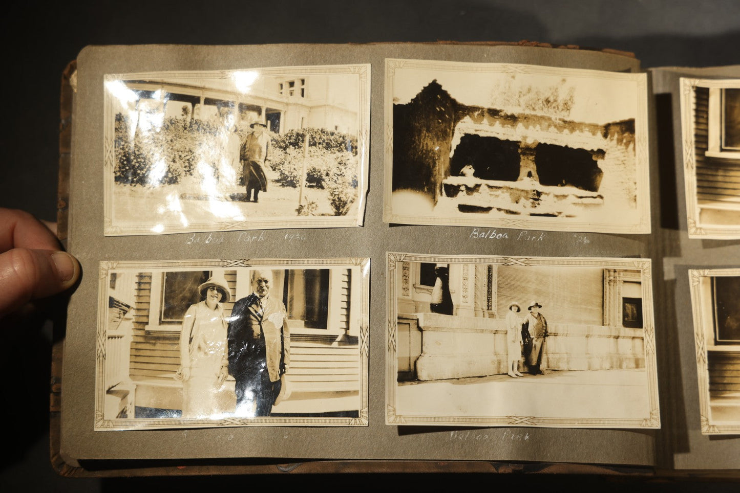 Antique Snapshot Photo Album Containing 200+ Snapshot Photographs, California Road Trip and Cross Country Travel Including Los Angeles, San Francisco, Catalina Island, Washington D.C., Niagara Falls, 1926-1930