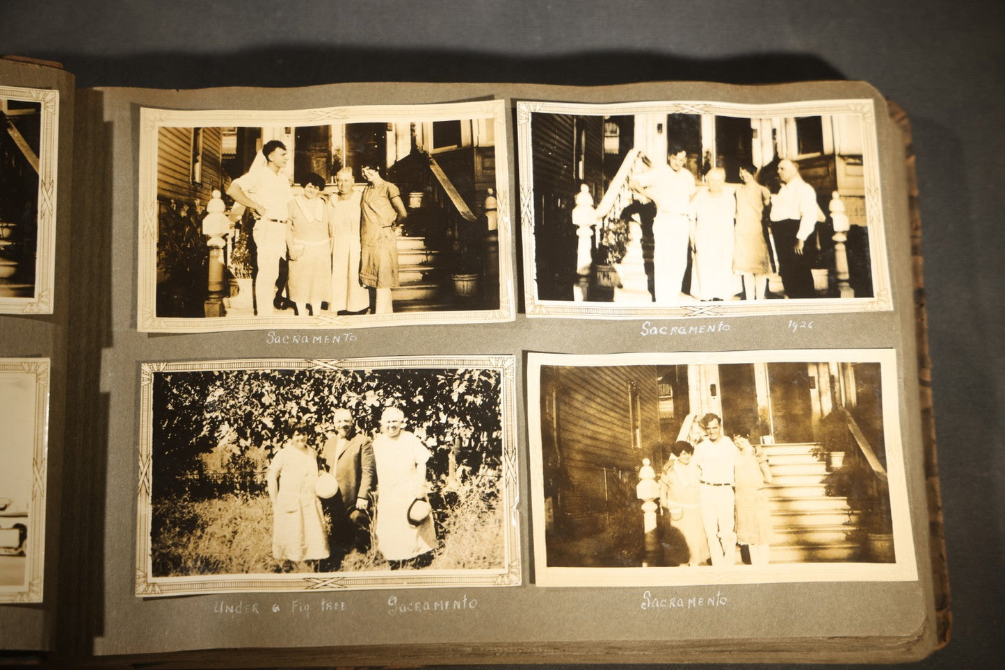 Antique Snapshot Photo Album Containing 200+ Snapshot Photographs, California Road Trip and Cross Country Travel Including Los Angeles, San Francisco, Catalina Island, Washington D.C., Niagara Falls, 1926-1930