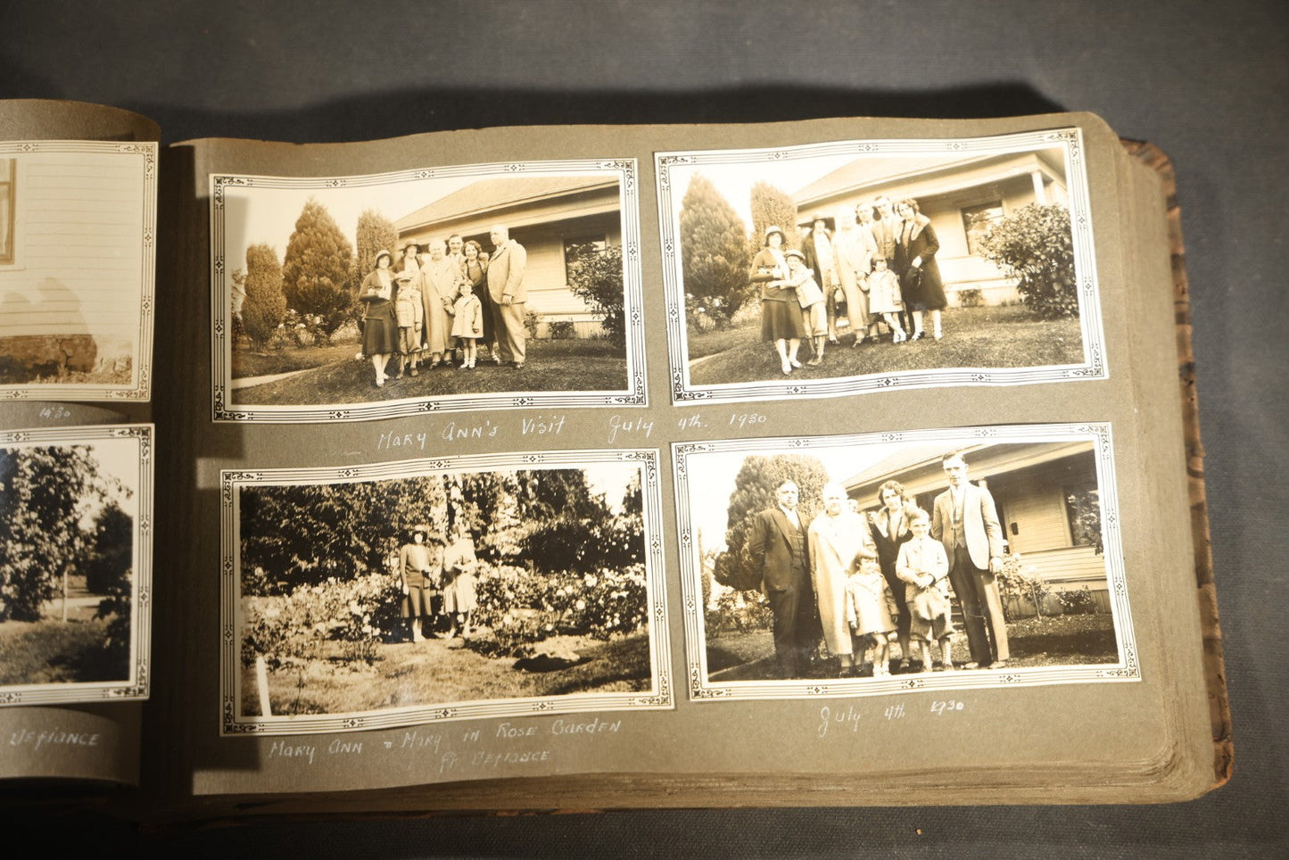 Antique Snapshot Photo Album Containing 200+ Snapshot Photographs, California Road Trip and Cross Country Travel Including Los Angeles, San Francisco, Catalina Island, Washington D.C., Niagara Falls, 1926-1930