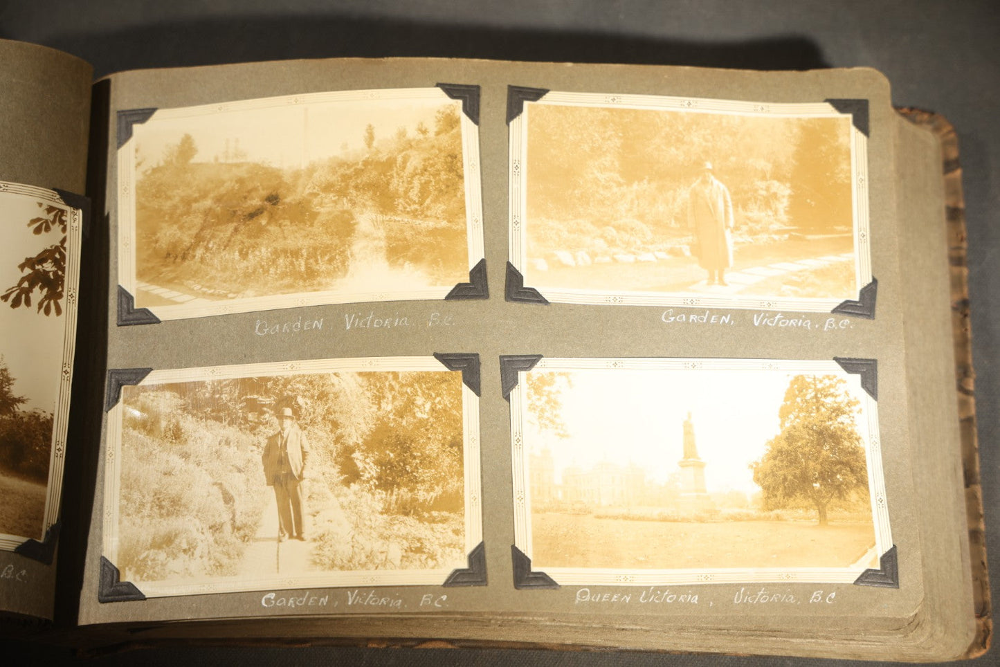 Antique Snapshot Photo Album Containing 200+ Snapshot Photographs, California Road Trip and Cross Country Travel Including Los Angeles, San Francisco, Catalina Island, Washington D.C., Niagara Falls, 1926-1930
