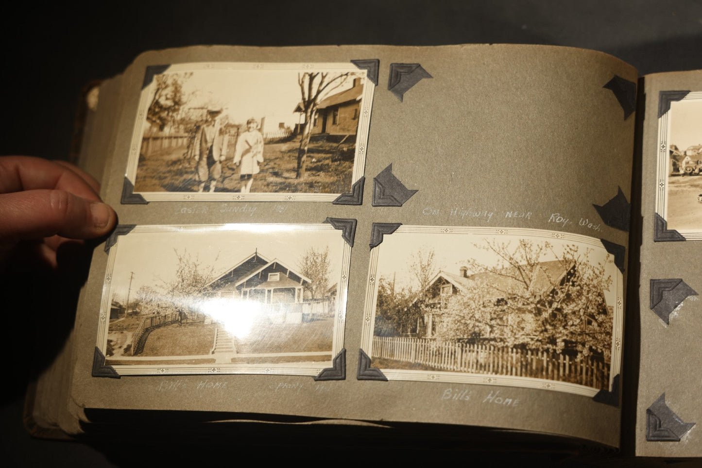 Antique Snapshot Photo Album Containing 200+ Snapshot Photographs, California Road Trip and Cross Country Travel Including Los Angeles, San Francisco, Catalina Island, Washington D.C., Niagara Falls, 1926-1930