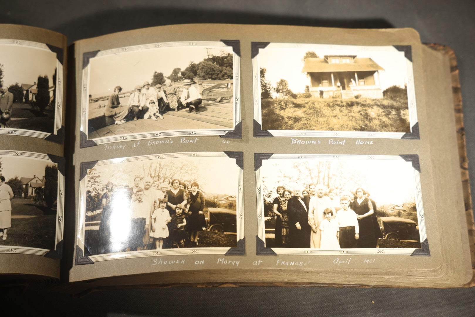 Antique Snapshot Photo Album Containing 200+ Snapshot Photographs, California Road Trip and Cross Country Travel Including Los Angeles, San Francisco, Catalina Island, Washington D.C., Niagara Falls, 1926-1930