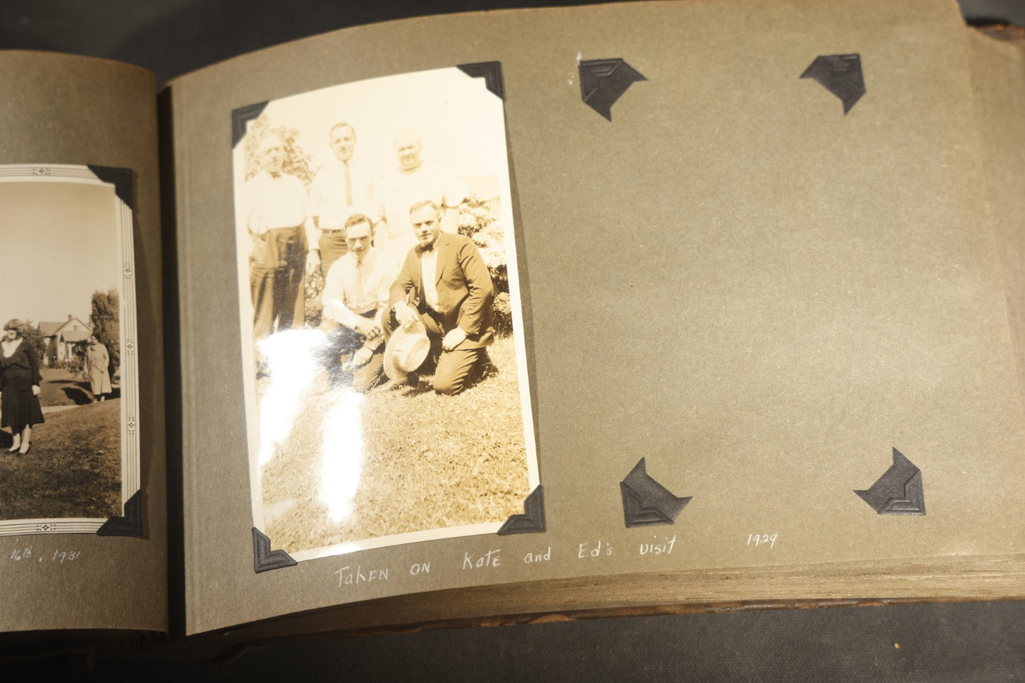 Antique Snapshot Photo Album Containing 200+ Snapshot Photographs, California Road Trip and Cross Country Travel Including Los Angeles, San Francisco, Catalina Island, Washington D.C., Niagara Falls, 1926-1930