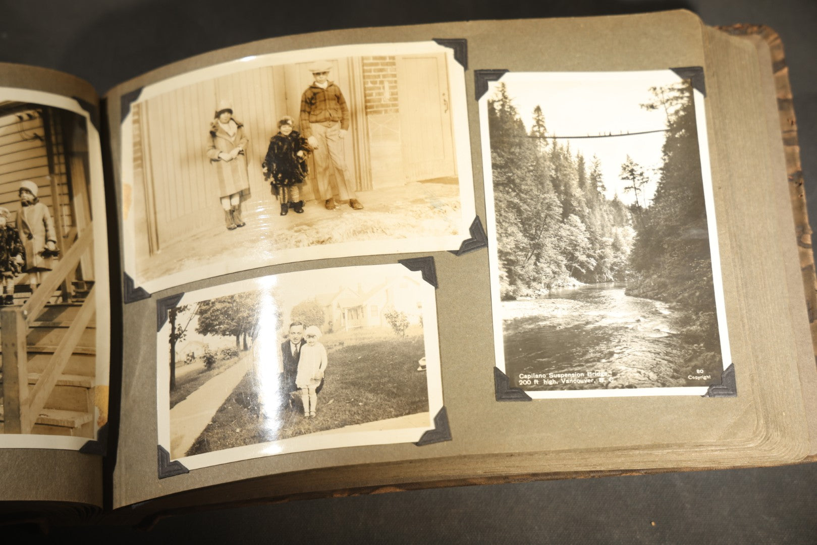 Antique Snapshot Photo Album Containing 200+ Snapshot Photographs, California Road Trip and Cross Country Travel Including Los Angeles, San Francisco, Catalina Island, Washington D.C., Niagara Falls, 1926-1930
