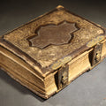 Lot 085 - Antique Portrait Photo Album Containing 15 Tintype Photographs and 29 C.D.V. Photographs, Including Hand-Tinted Tintype Examples, note binding in poor condition