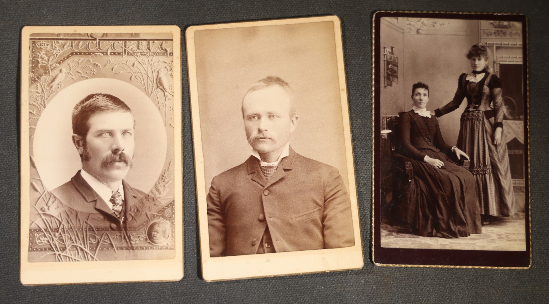 Grouping of 20 Antique Cabinet Card Photographs, mostly by J.L. Skrivseth, Hillsboro, Dakota Territory, Men and Women Portraits
