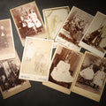 Lot 100 - Grouping of Seven Antique Cabinet Card Photographs of Children Including Two Boys in Sailor Suits, with examples by J. L. Skrivseth, Hillsboro, North Dakota
