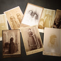Lot 102 - Grouping of Eight Antique Cabinet Card Photographs of Victorian Women Including examples by H.C. Reed, Forest City Iowa, Skrivseth, Hillsboro, North Dakota