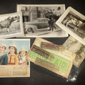 Lot 107 - Grouping of Ten Antique and Vintage Paper Ephemera, including Scotts Emulsion Calendar 1898, Strohmeyer Inc. Animal Photographs, Kansas City Ice Storm Press Photo, First AidDrink Mix Labels