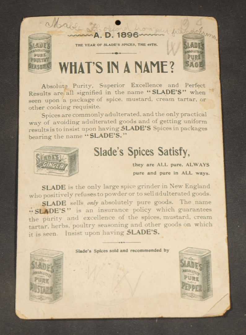Grouping of Ten Antique and Vintage Paper Ephemera, including Scotts Emulsion Calendar 1898, Strohmeyer Inc. Animal Photographs, Kansas City Ice Storm Press Photo, First AidDrink Mix Labels