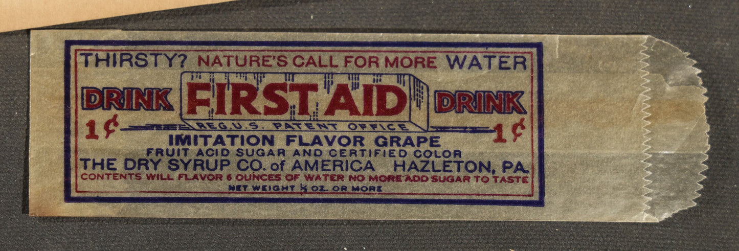 Grouping of Ten Antique and Vintage Paper Ephemera, including Scotts Emulsion Calendar 1898, Strohmeyer Inc. Animal Photographs, Kansas City Ice Storm Press Photo, First AidDrink Mix Labels