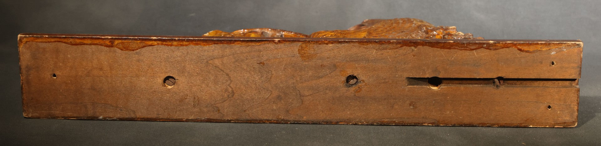 Pair of Antique Carved Wood Eagle Fragments with Foliate Details, Architectural or Furniture Elements, missing wings