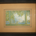Lot 013 - Vintage Lithograph Print "Daybreak" After Maxfield Parrish, Published by Reinthal & Newman, New York, Inscribed on Verso, 14-3/4" W x 11-3/4" H
