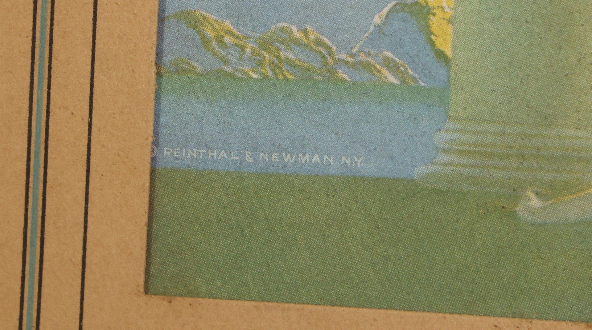 Vintage Lithograph Print "Daybreak" after Maxfield Parrish, Published by Reinthal & Newman, New York, Inscribed on Verso