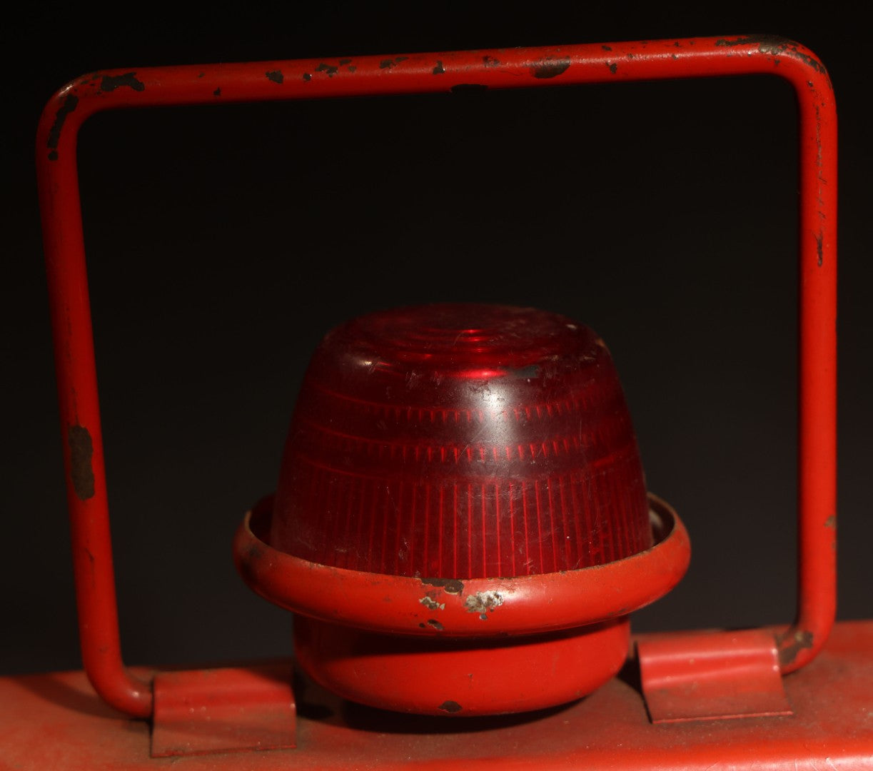 Vintage Free Standing Double-Sided "Danger" Sign with Battery-Operated Light, manufactured by Defense Apparel, Hartford, Connecticut