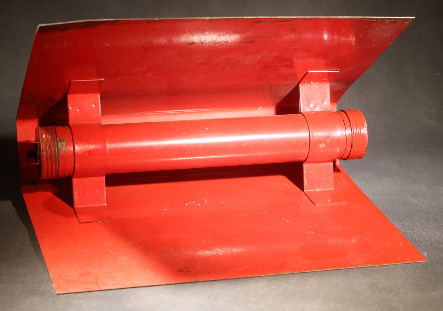 Vintage Free Standing Double-Sided "Danger" Sign with Battery-Operated Light, manufactured by Defense Apparel, Hartford, Connecticut