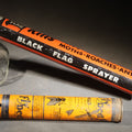 Lot 039 - Pair of Vintage Insect Sprayers Including Black Flag for Moths, Roaches, and Ants with Glass Font and Fly Ded