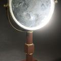 Lot 041 - Vintage Vanity Mirror on Bakelite or Early Plastic Stand with Brass Accents, 11-1/8" H
