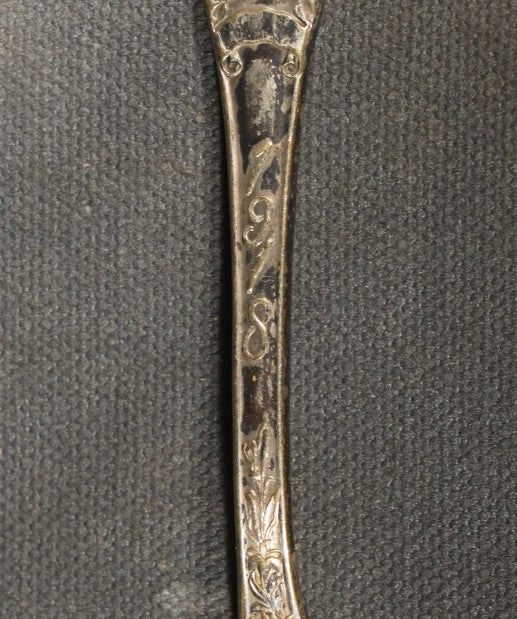 Pair of Antique Silver Plated Commemorative Military Souvenir Spoons including U.S.S. Maine and 1918 World War I Armistice