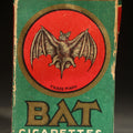 Lot 061 - Vintage Bat Cigarettes Tobacco Package with Bat Trademark Logo, Bat Tobacco Co., Havana, Cuba, 3" H