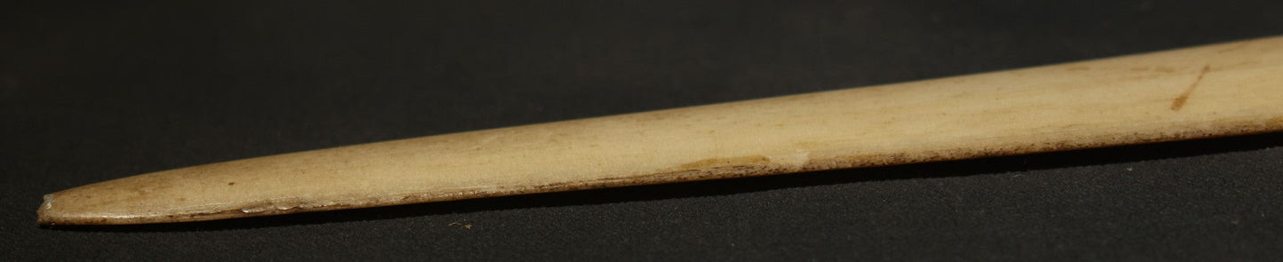 Antique Folk Art Decorated Swordfish Rostrum with Painted Swordfish, note poor condition