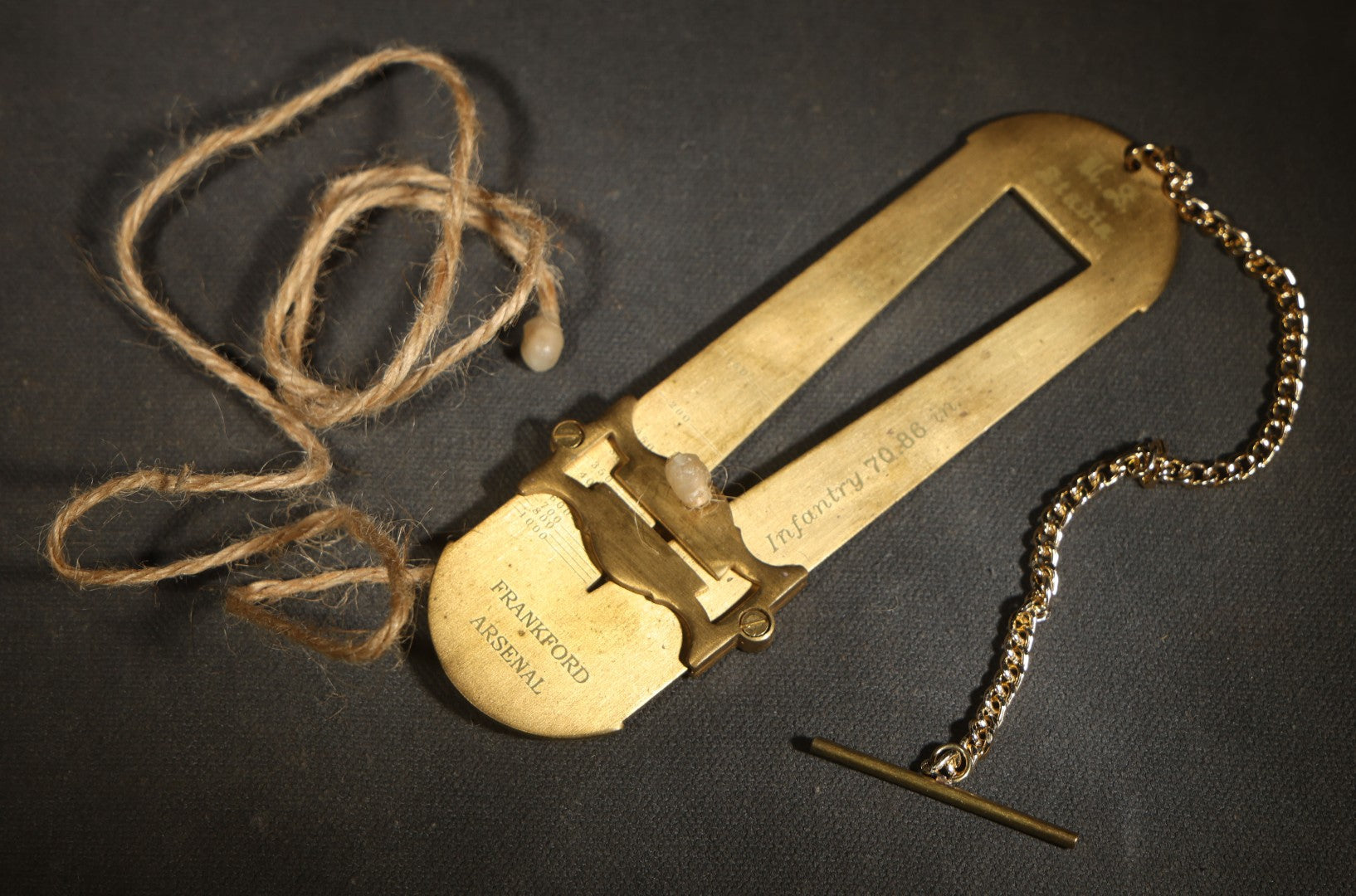 Modern Reproduction U.S. Stadia Infantry and Cavalry Rangefinder Tool, Manufactured by Frankford Arsenal