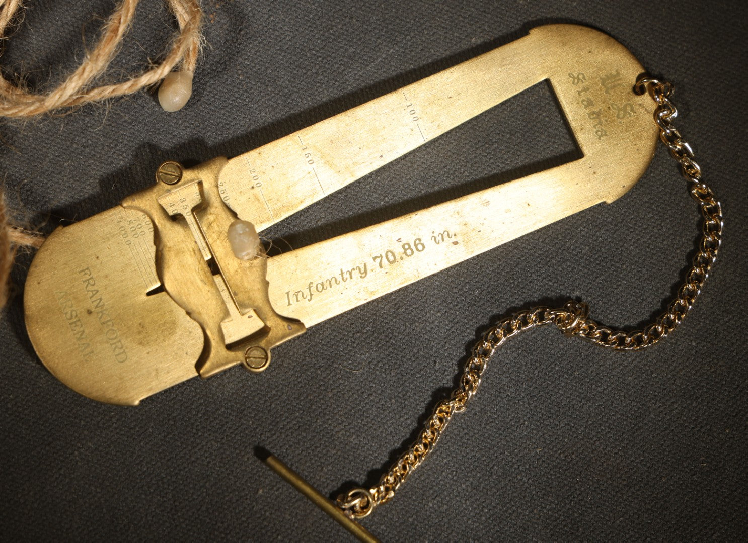 Modern Reproduction U.S. Stadia Infantry and Cavalry Rangefinder Tool, Manufactured by Frankford Arsenal