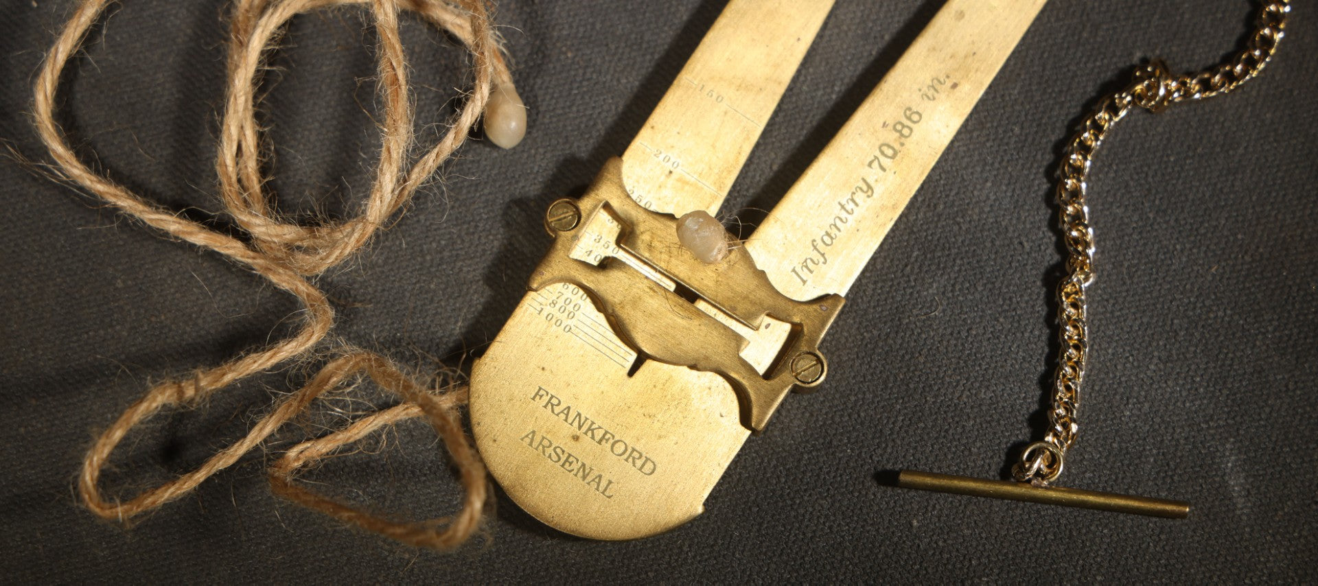 Modern Reproduction U.S. Stadia Infantry and Cavalry Rangefinder Tool, Manufactured by Frankford Arsenal