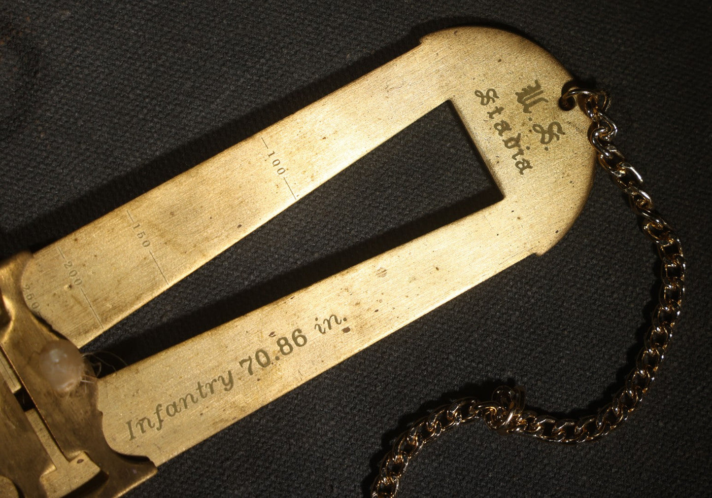 Modern Reproduction U.S. Stadia Infantry and Cavalry Rangefinder Tool, Manufactured by Frankford Arsenal