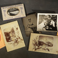 Lot 072 - Grouping of Seven Antique and Vintage Photographs Including Two Foldered Tintypes of Children, Swiss Alpine "Souvenir Du Riffel" Views, and Snapshot of Bar Interior